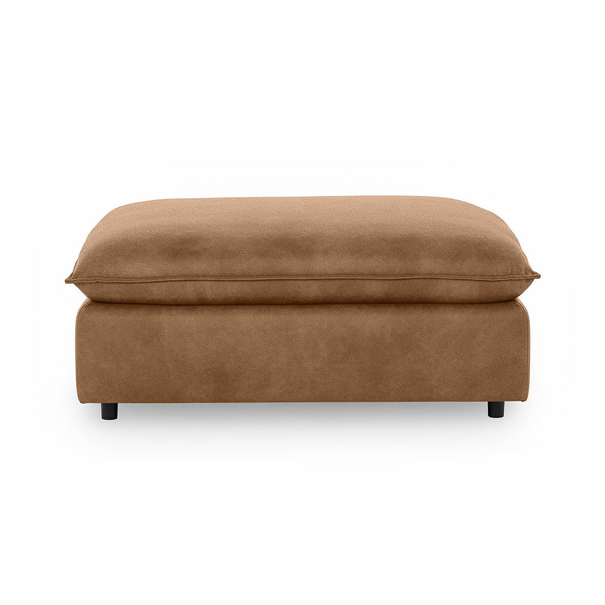 Caplan Ottoman - Sand / Leather - Classic Home 5308850EPSN