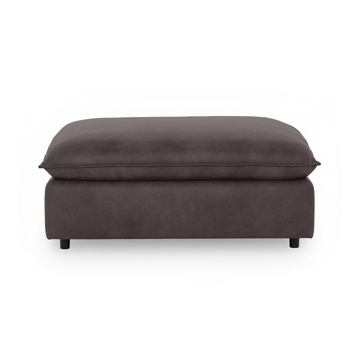 Caplan Ottoman - Chocolate / Leather - Classic Home 5308850LCO
