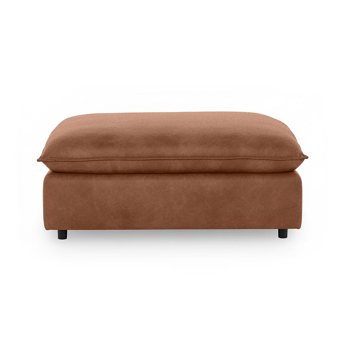 Caplan Ottoman - Saddle / Leather - Lush - Classic Home 5308850LSD
