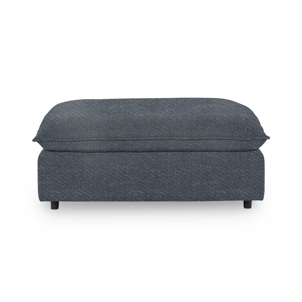 Caplan Ottoman - Midnight Denim / Polyester - Classic Home 5308OT2102