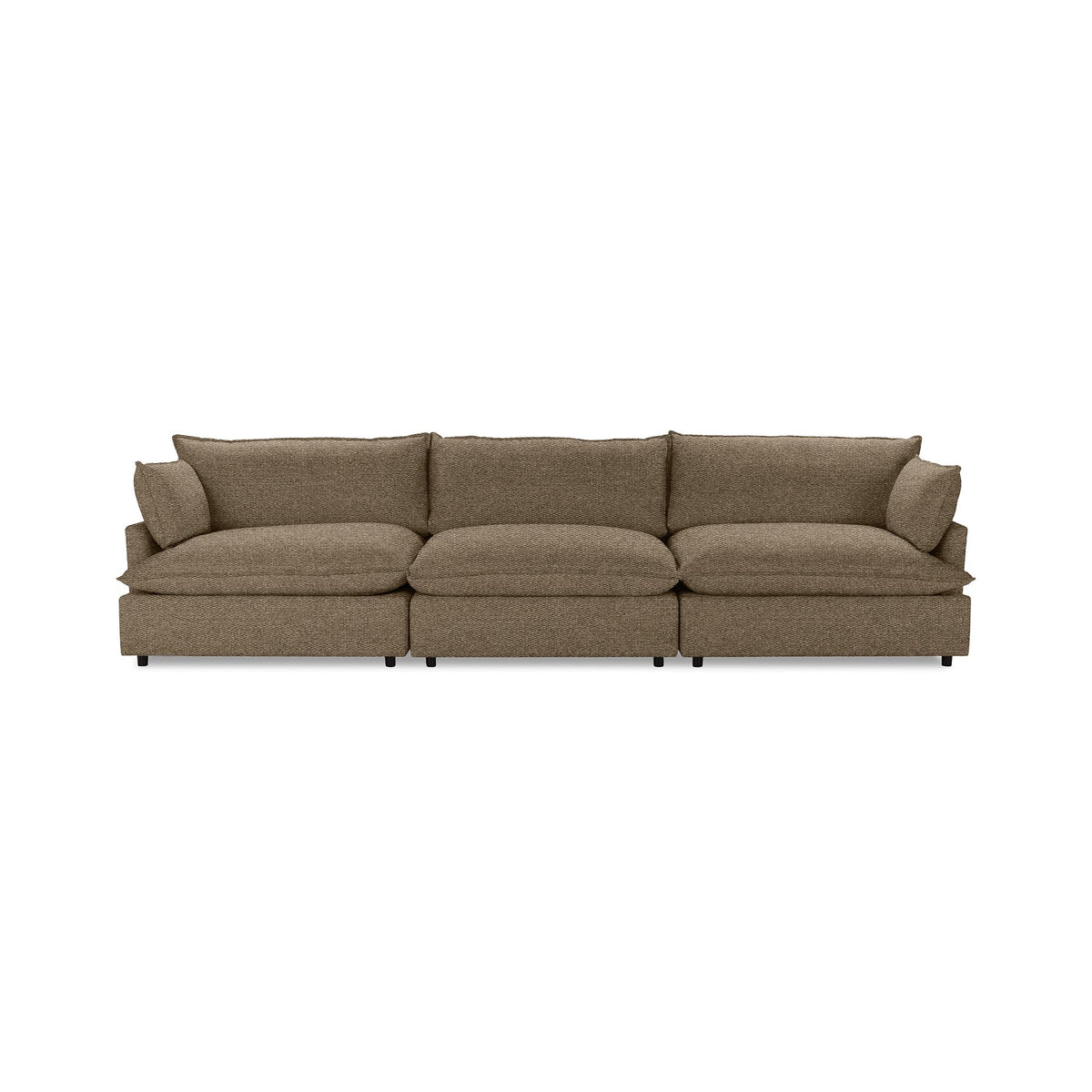 Caplan 3 Piece Sectional - Mink Brown / Olefin - Classic Home 5308SC321606