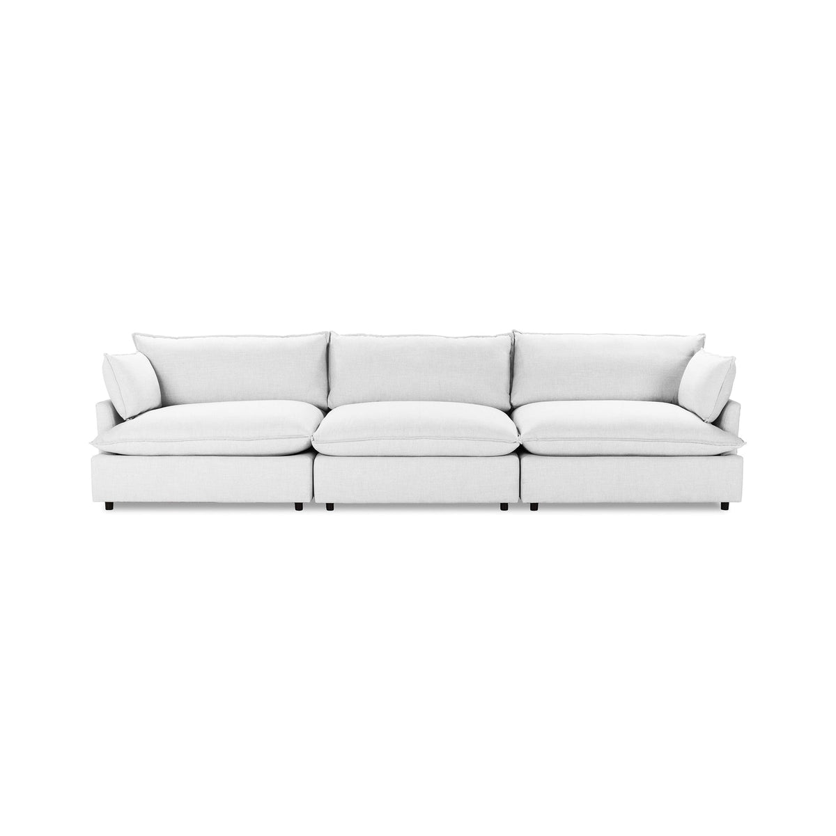 Caplan 3 Piece Sectional - Pearl / Polyester - Classic Home 5308SC3DPR
