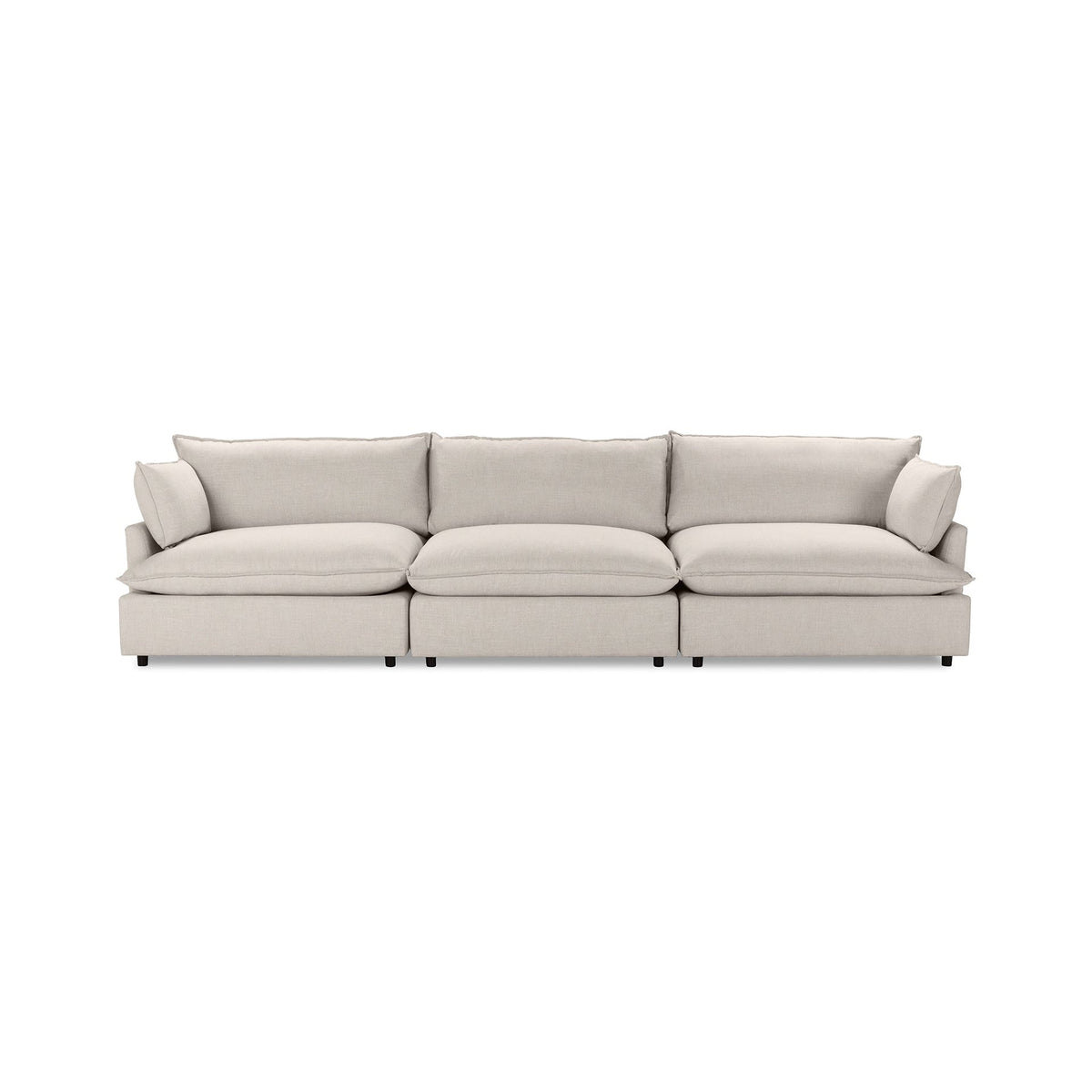 Caplan 3 Piece Sectional - Twine / Polyester - Classic Home 5308SC3DTW