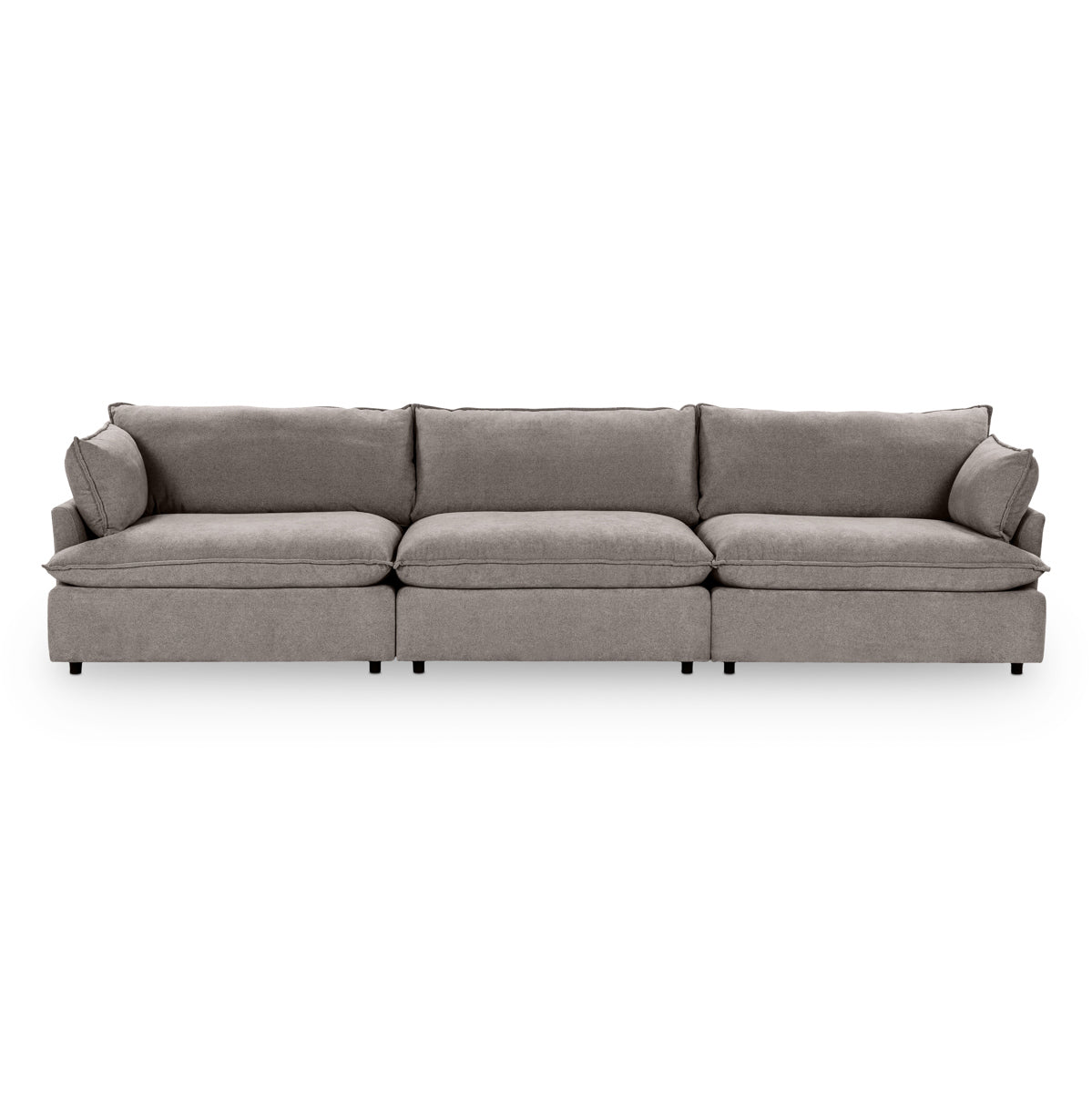 Caplan 3 Piece Sectional - Charcoal / Polyester - Classic Home 5308SC3ECH