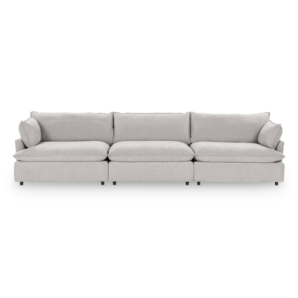 Caplan 3 Piece Sectional - Gray / Polyester - Classic Home 5308SC3EGR