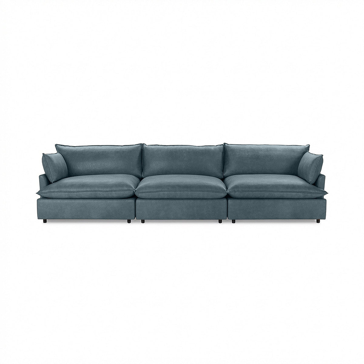 Caplan 3 Piece Sectional - Bayou / Leather - Classic Home 5308SC3LBU