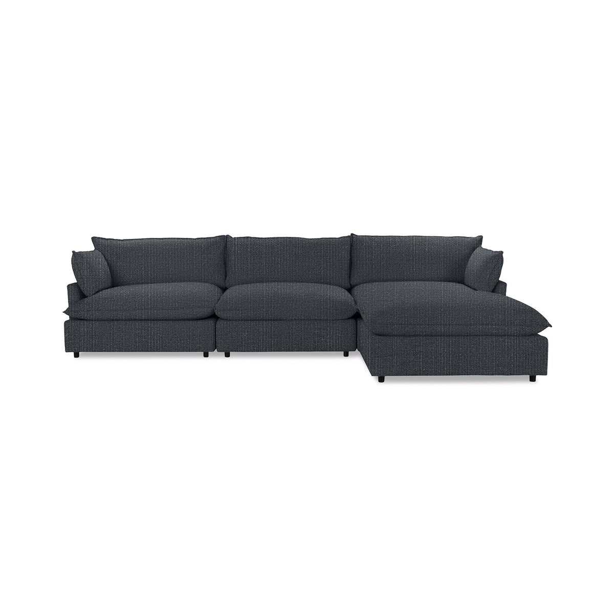 Caplan 4 Piece Sectional - Pacific Blue / Polyester - Classic Home 5308SC422003
