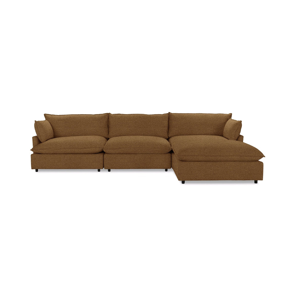 Caplan 4 Piece Sectional - Dijon Mustard / Polyester - Classic Home 5308SC422202