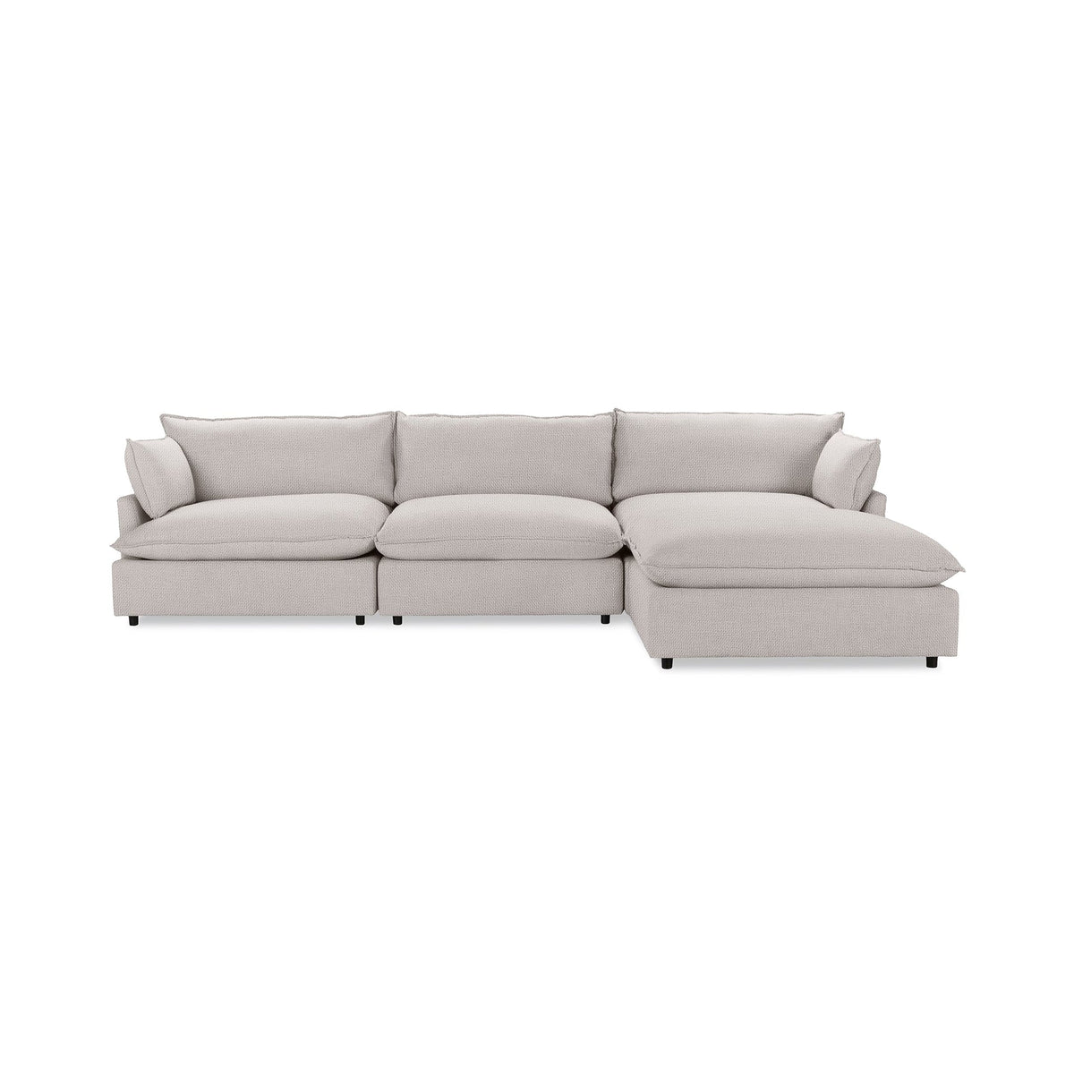 Caplan 4 Piece Sectional - Winter Wheat / Polyester - Classic Home 5308SC422203