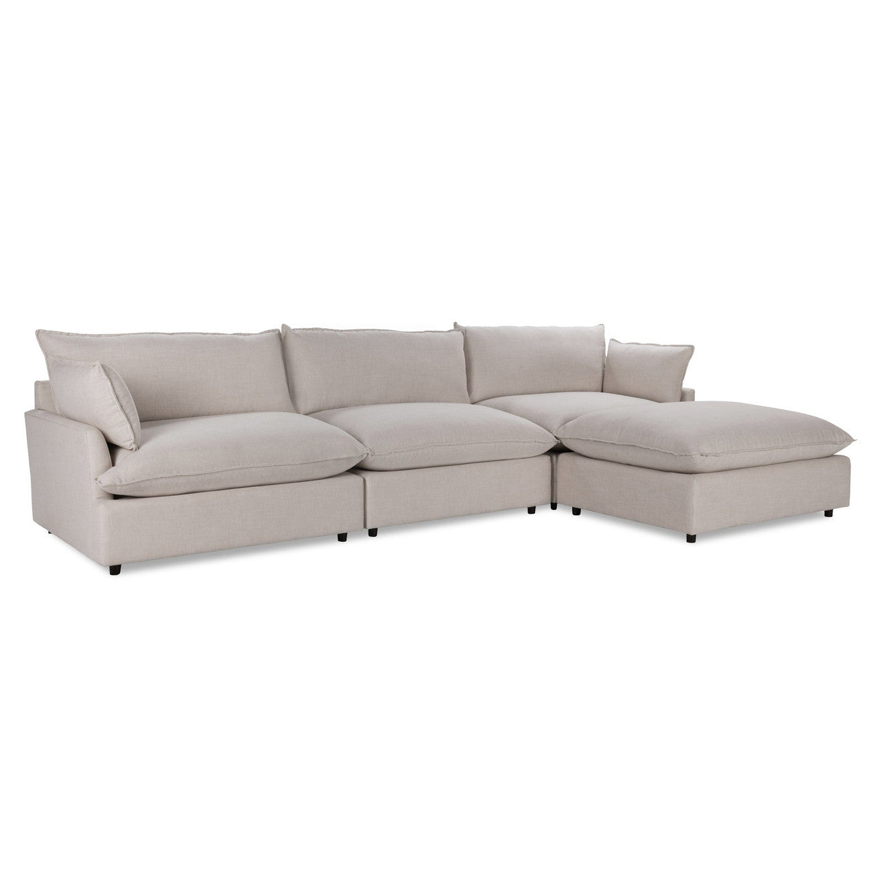 Caplan Upholstered 4pc Modular Sectional Dawn