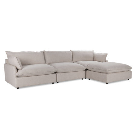 Caplan Upholstered 4pc Modular Sectional Dawn