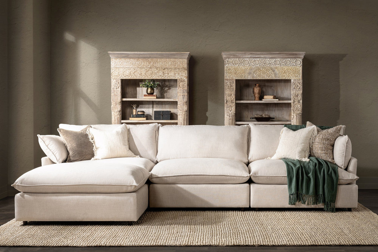Caplan Upholstered 4pc Modular Sectional Dawn
