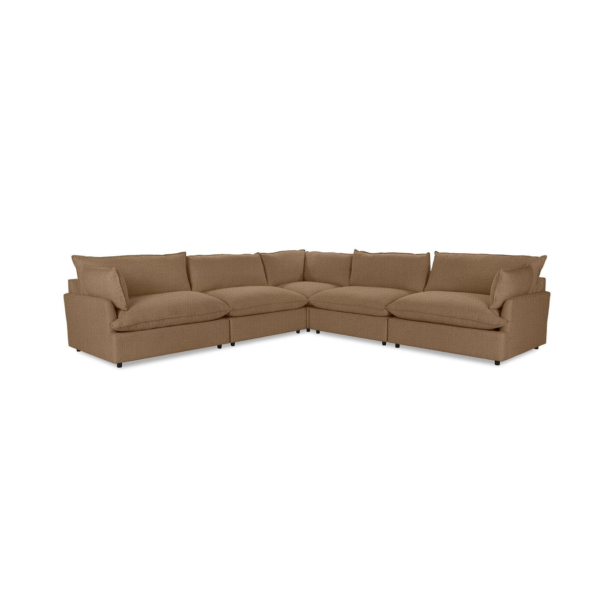 Caplan 5 Piece Sectional - Harvest Bronze / Olefin - Classic Home 5308SC521602