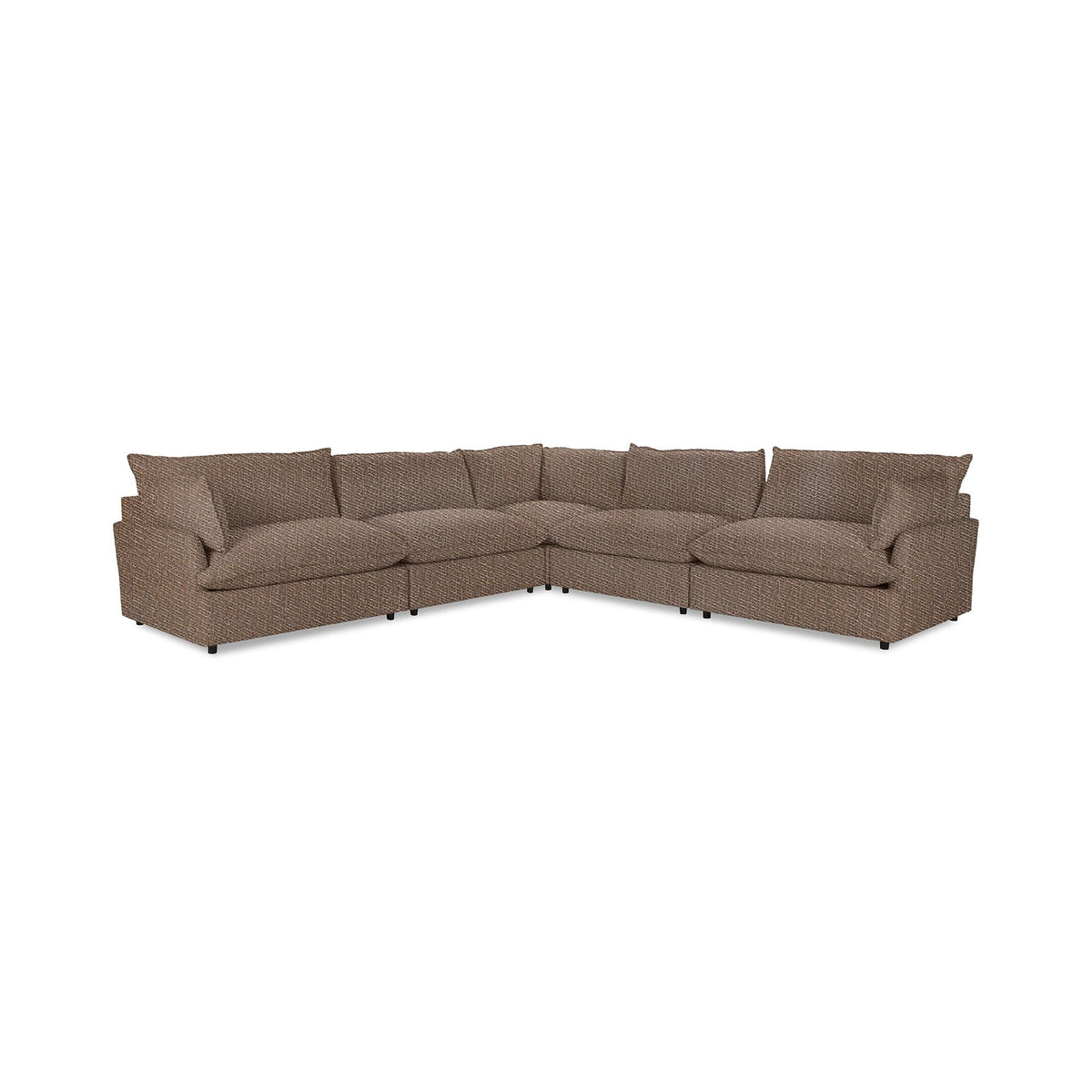 Caplan 5 Piece Sectional - Honeycomb / Polyester - Classic Home 5308SC522101