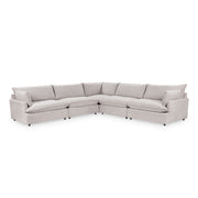 Caplan 5 Piece Sectional - Putty