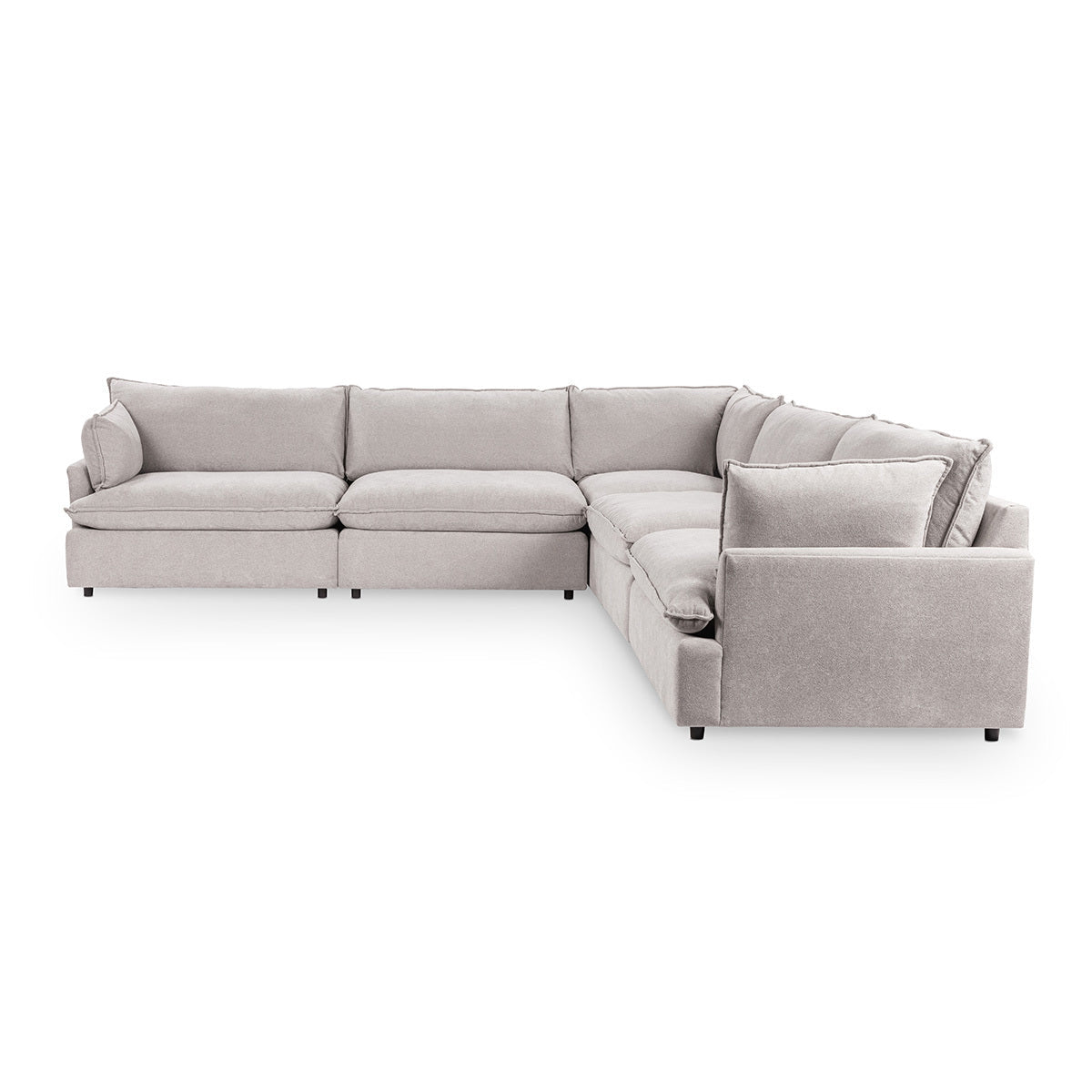 Caplan 5 Piece Sectional - Putty
