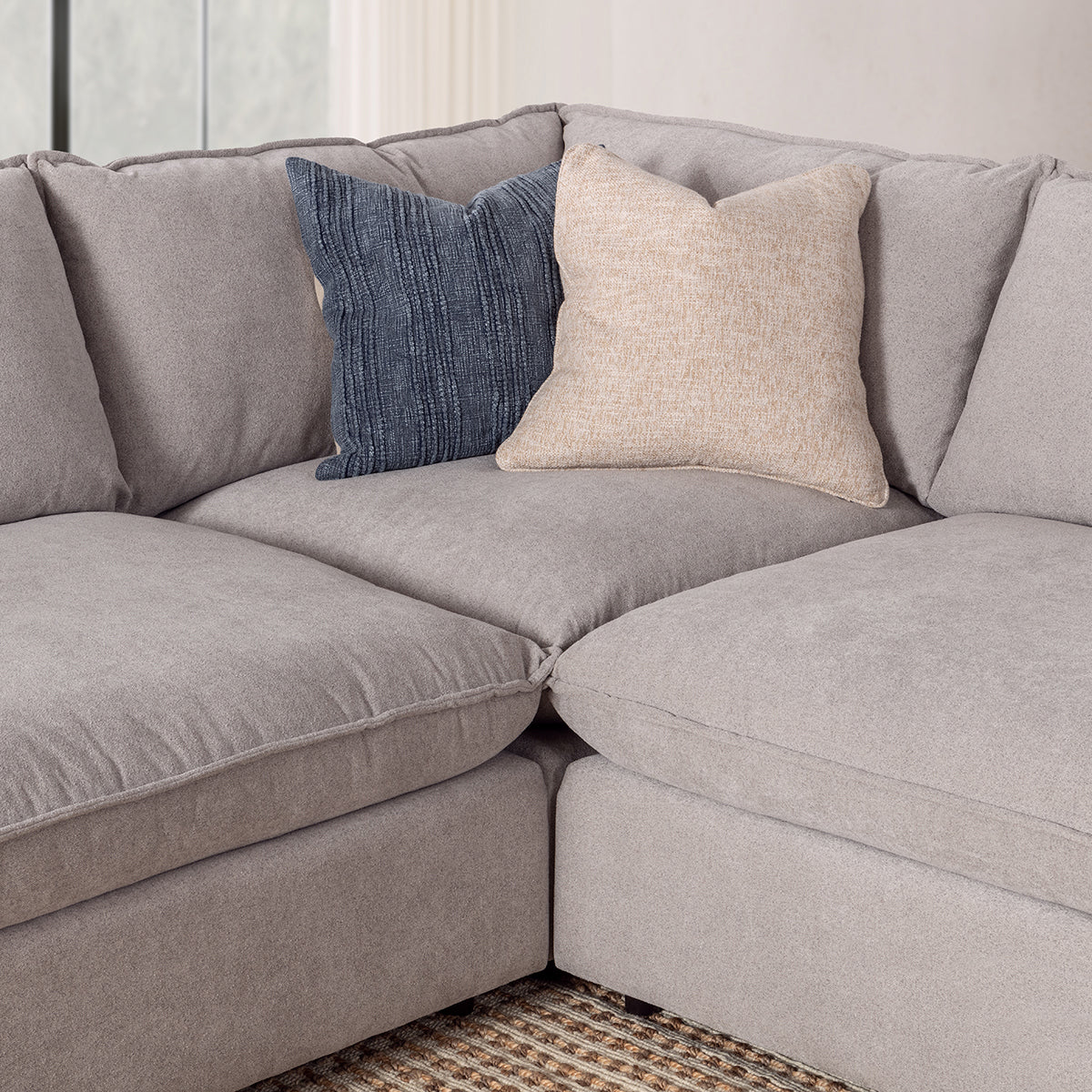 Caplan 5 Piece Sectional - Putty