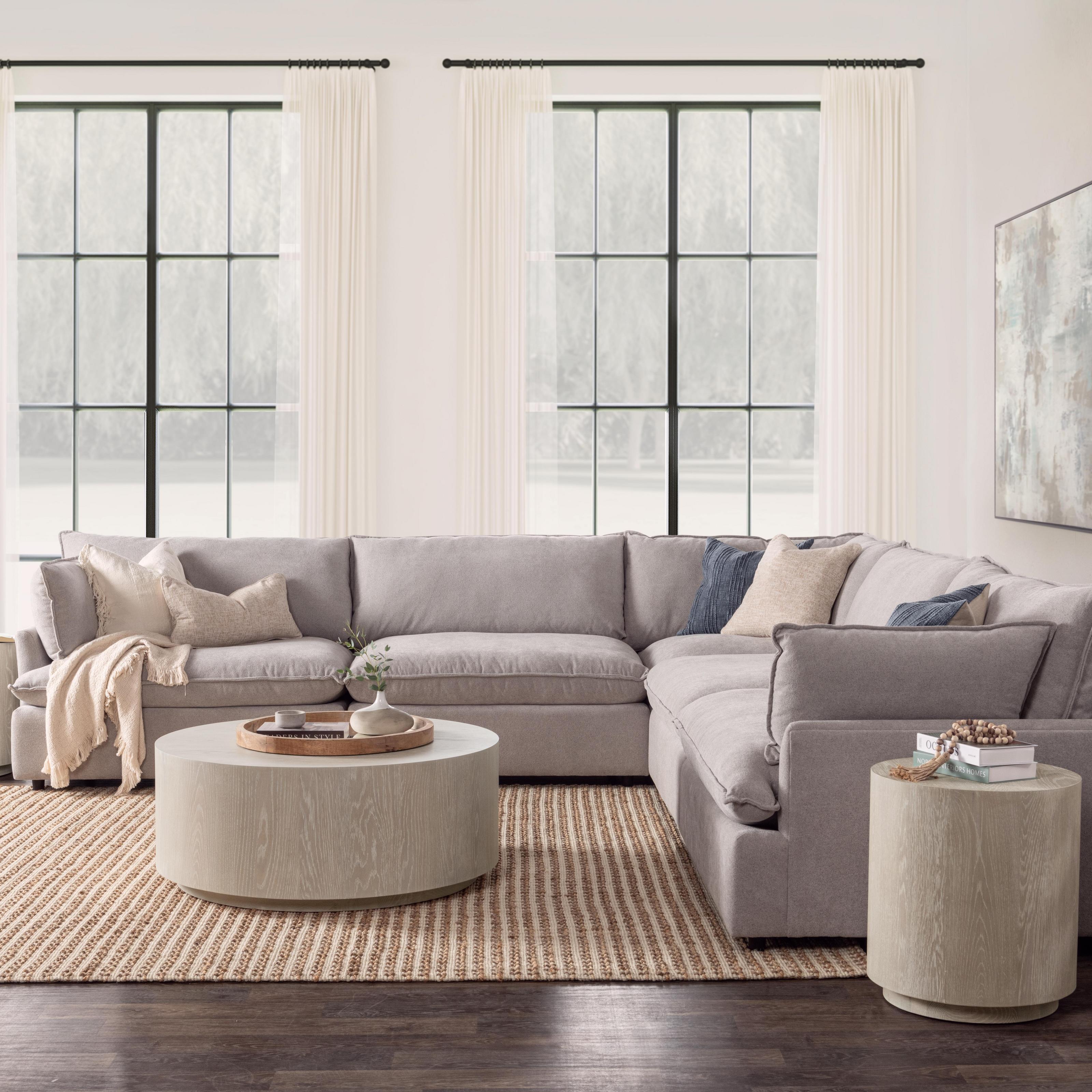 Caplan 5 Piece Sectional - Putty