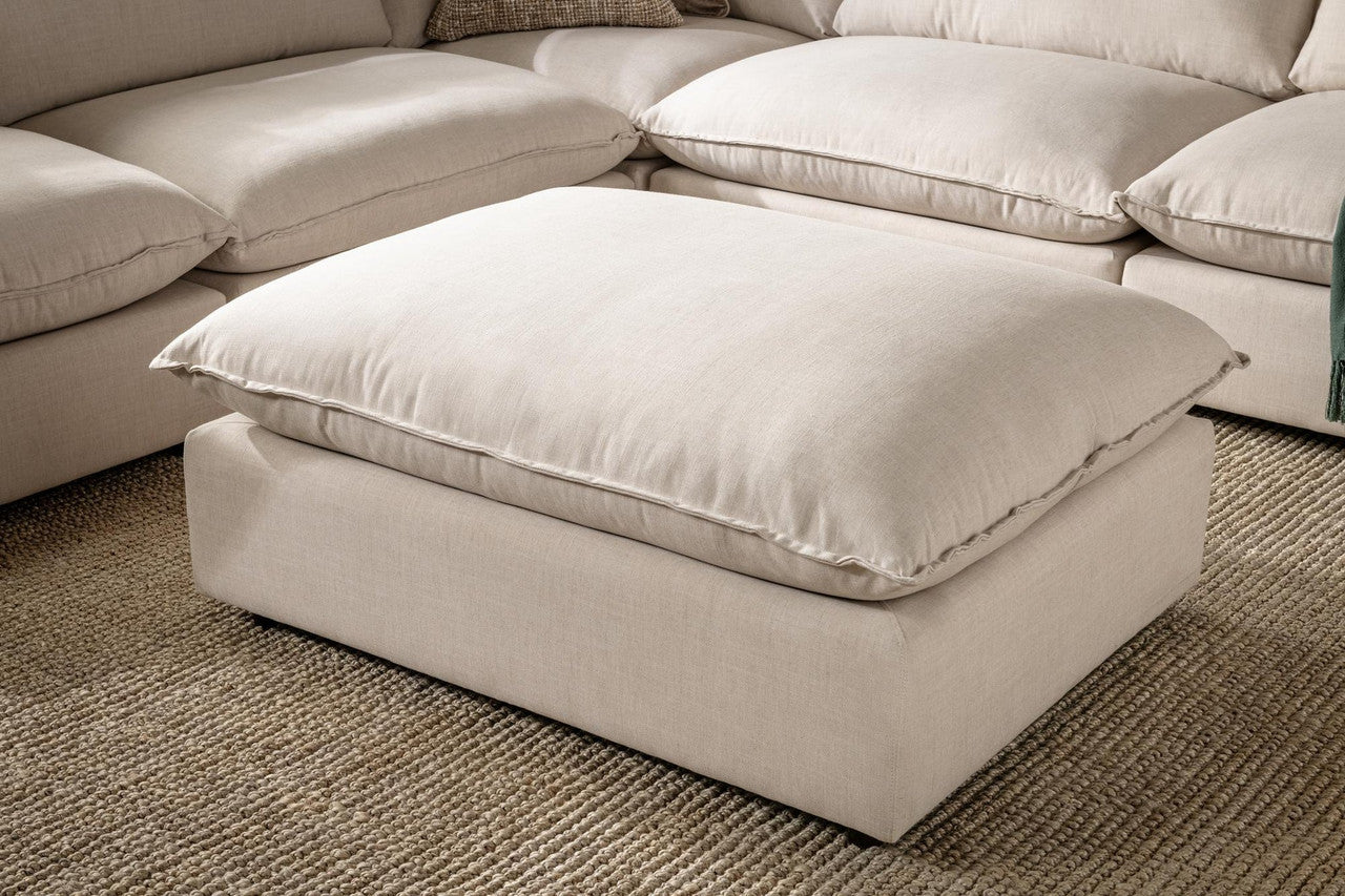 Caplan Upholstered 6pc Modular Sectional w/ Ottoman Dawn