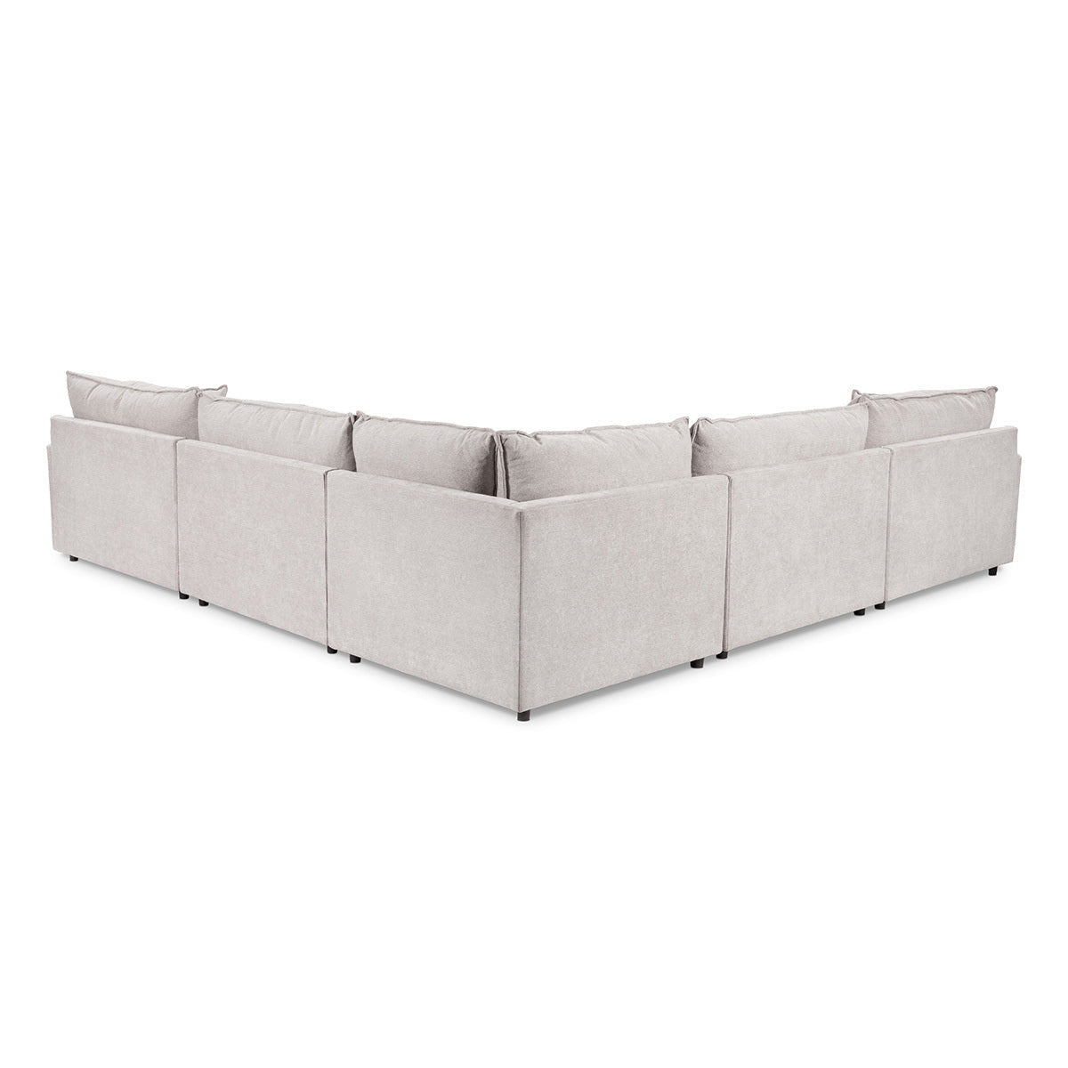 Caplan Upholstered 6pc Modular Sectional w/ Ottoman Elite
