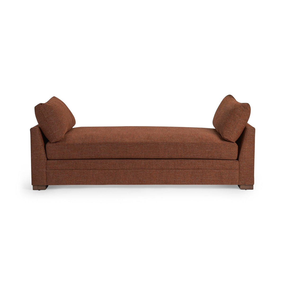 Audrey Backless Sofa - Brick Red / Polyester - Classic Home 5309BS2201