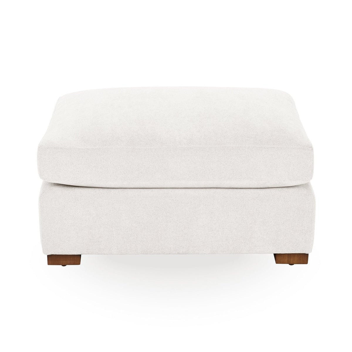 Audrey Ottoman - Ivory / UPHOLSTERED / Polyester - Classic Home 5309COTEIV