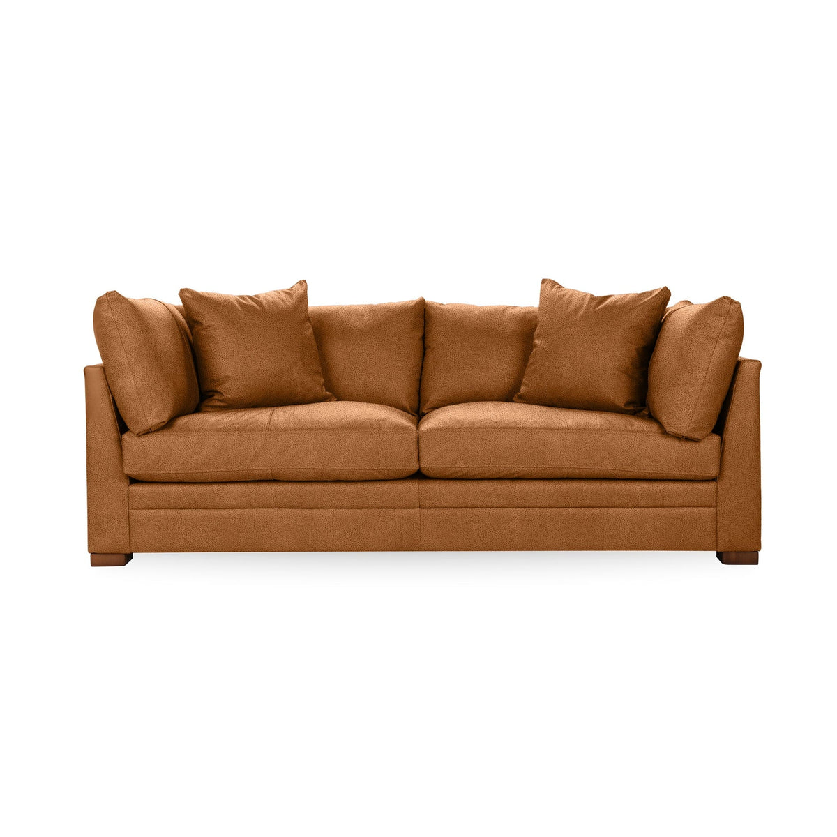 Audrey Sofa - Saddle / Leather - El Paso - Classic Home 5309SFEPSD