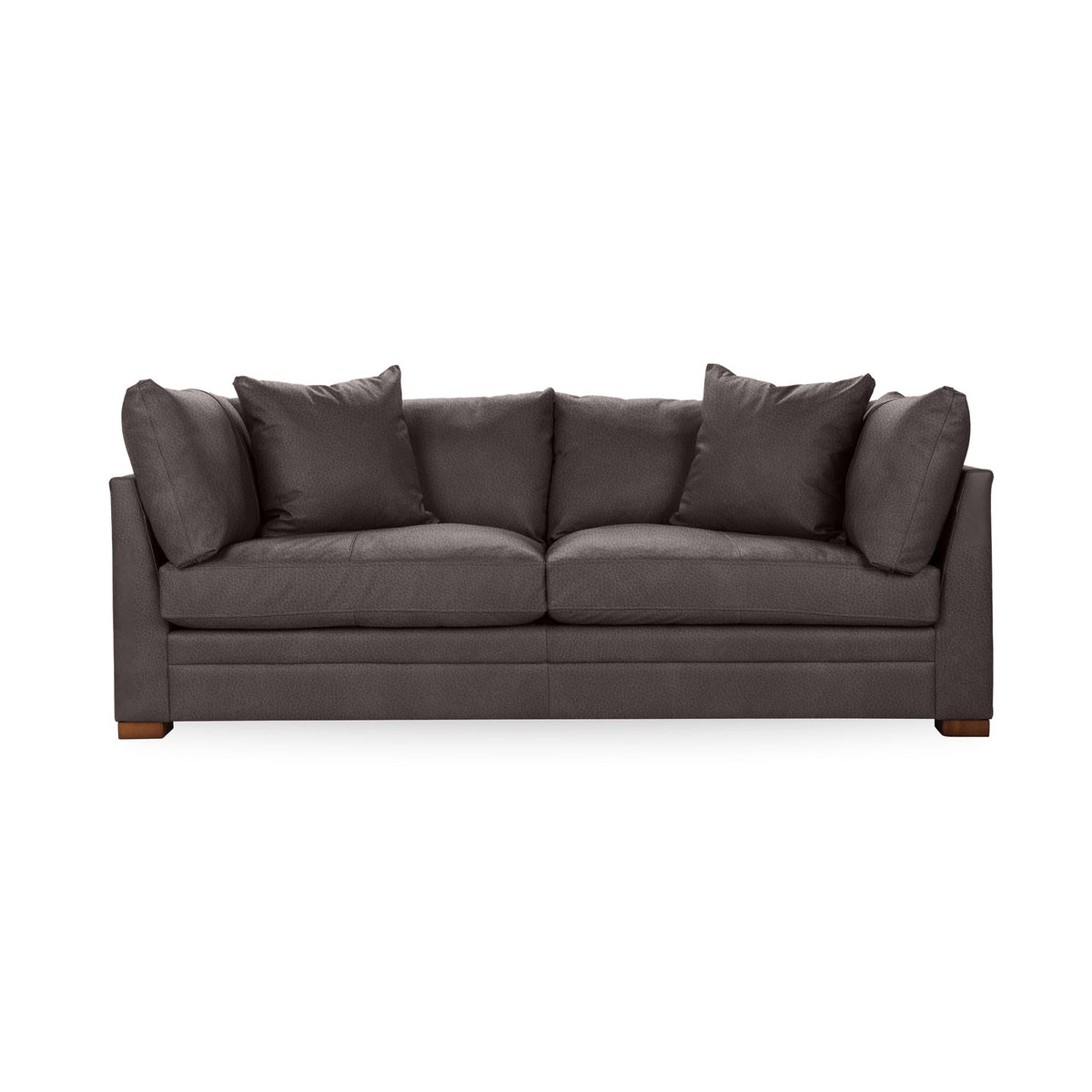Audrey Sofa - Chocolate / Leather - Classic Home 5309SFLCO