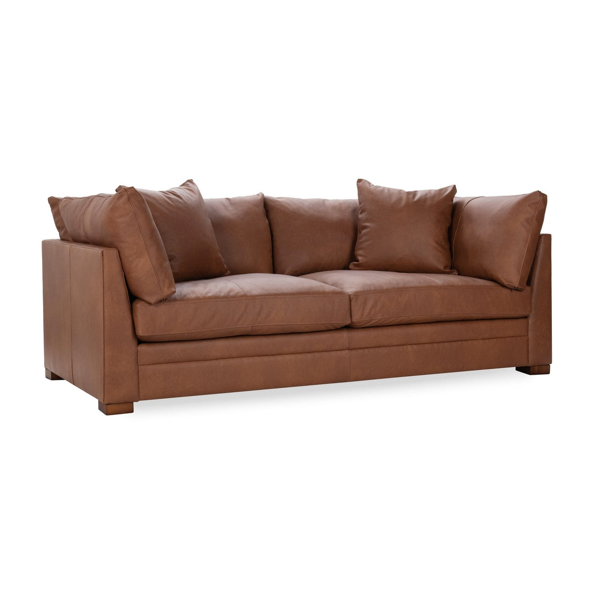 Audrey Sofa - Saddle / Leather - Lush - Classic Home 5309SFLSD