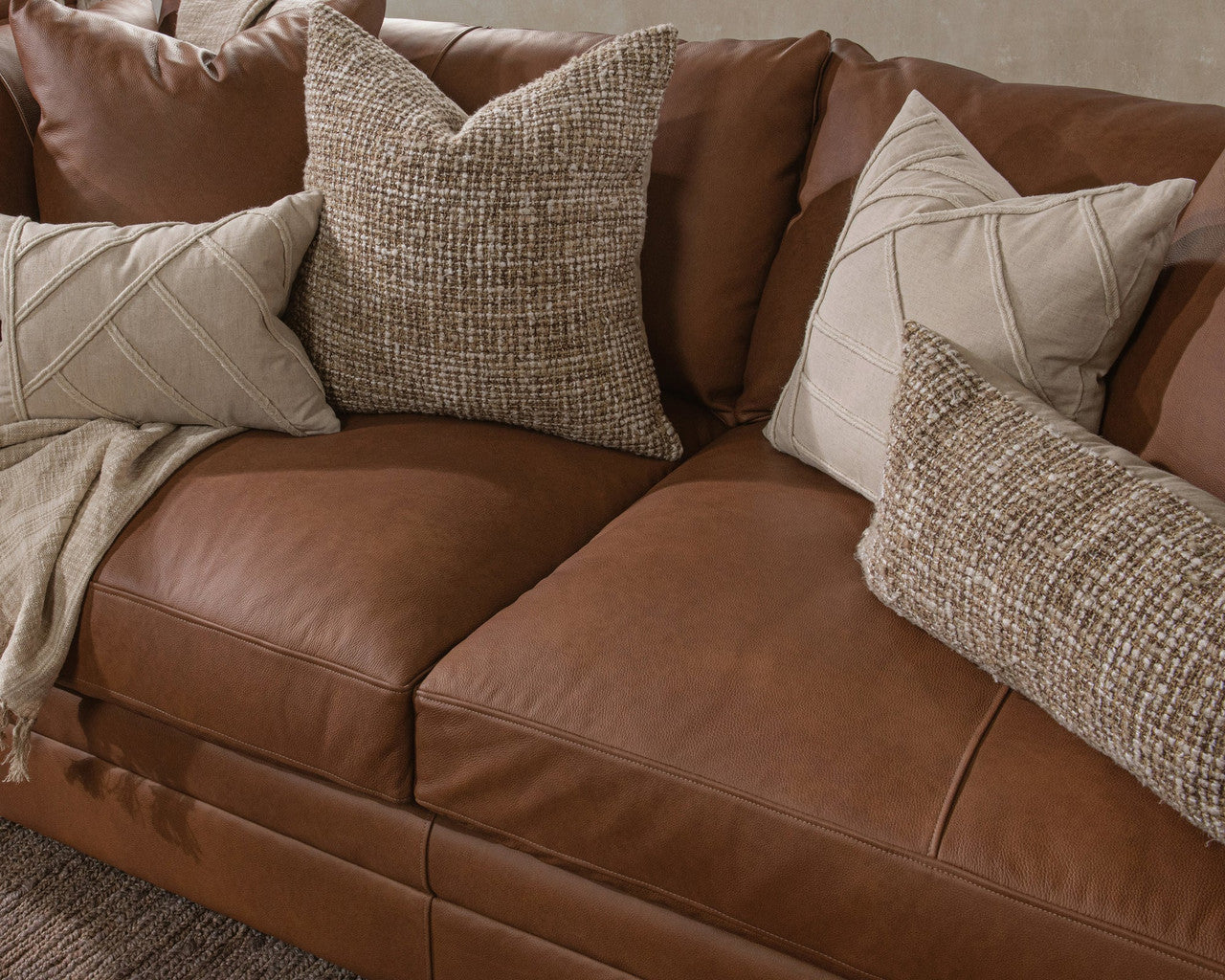 Audrey Leather Sofa Lush