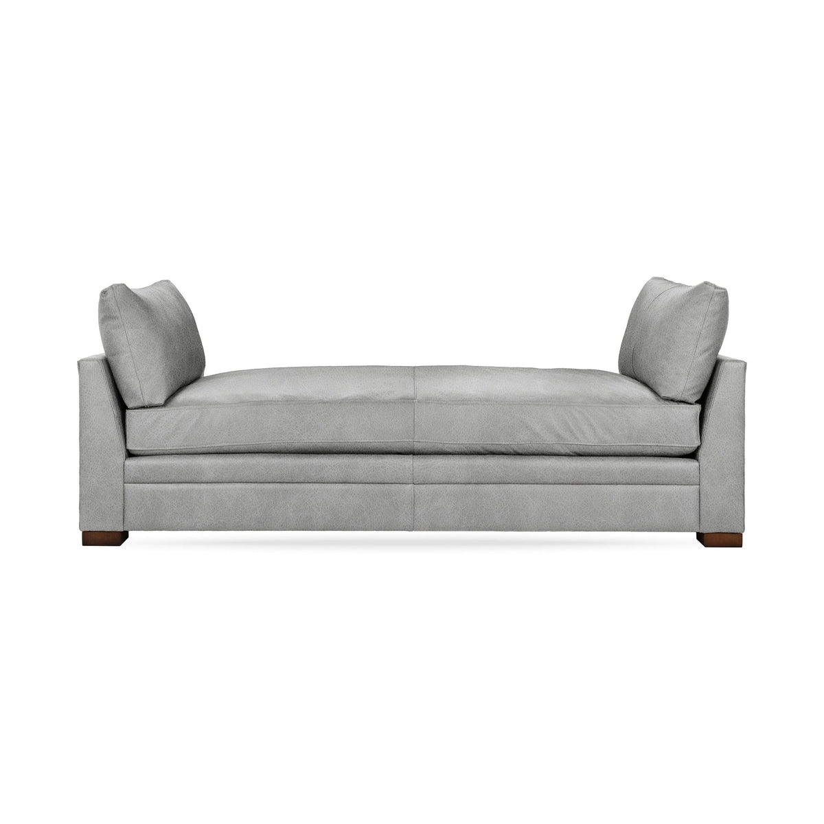 Audrey Backless Sofa - Dove / Leather - Classic Home 5309STEPDV