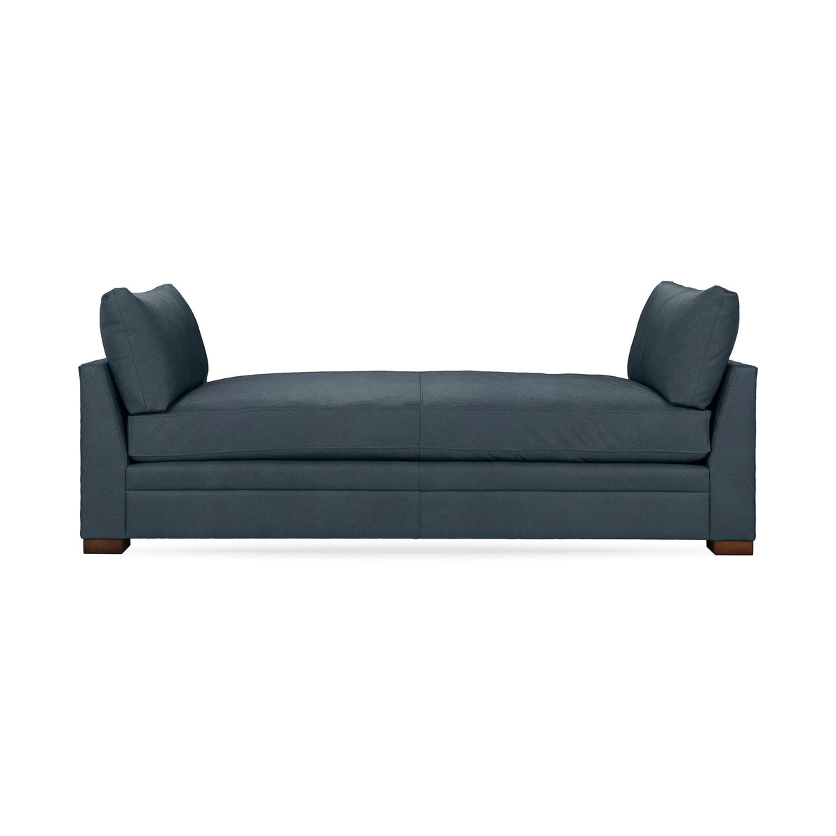 Audrey Backless Sofa - Navy / Leather - Classic Home 5309STEPNA