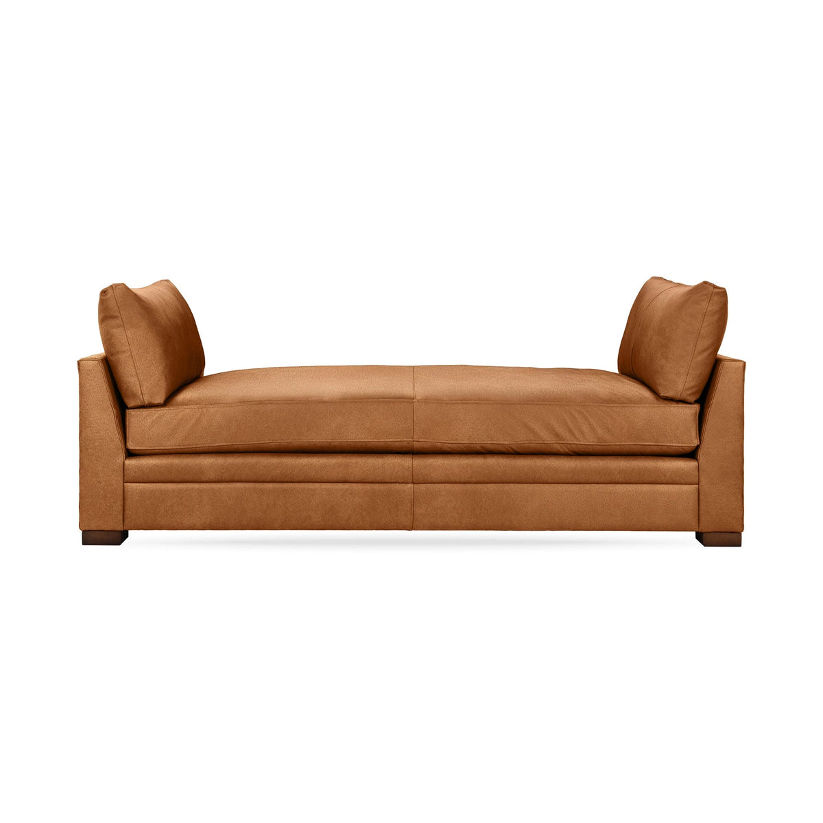 Audrey Backless Sofa - Saddle / Leather - El Paso - Classic Home 5309STEPSD