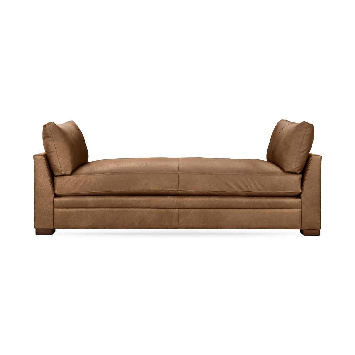 Audrey Backless Sofa - Sand / Leather - Classic Home 5309STEPSN