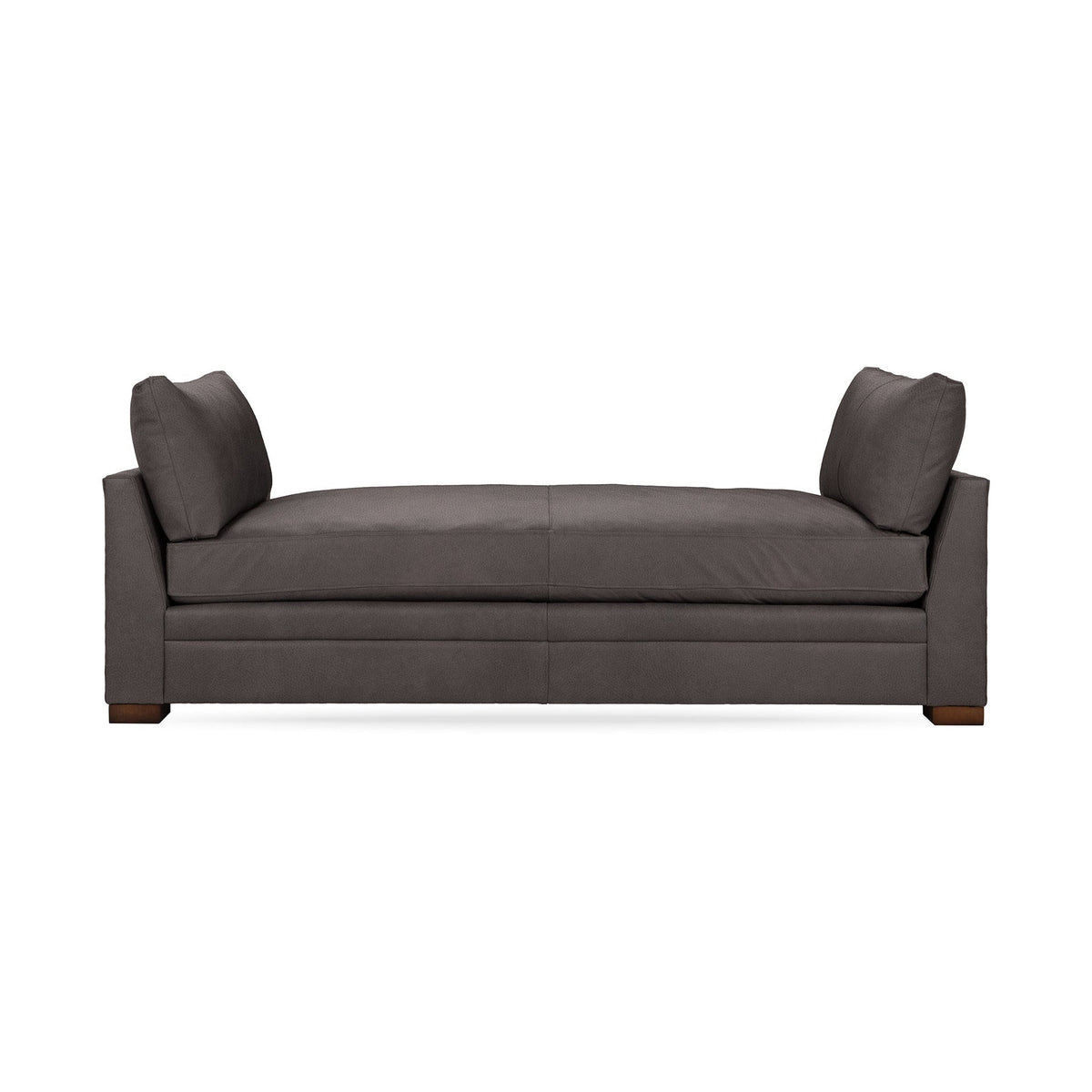 Audrey Backless Sofa - Chocolate / Leather - Classic Home 5309STLCO