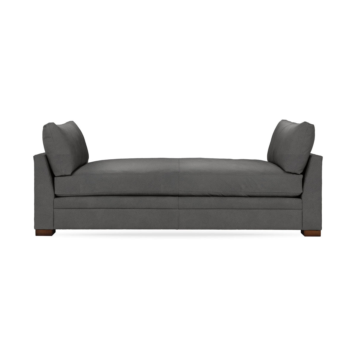 Audrey Backless Sofa - Gray / Leather - Classic Home 5309STLGR