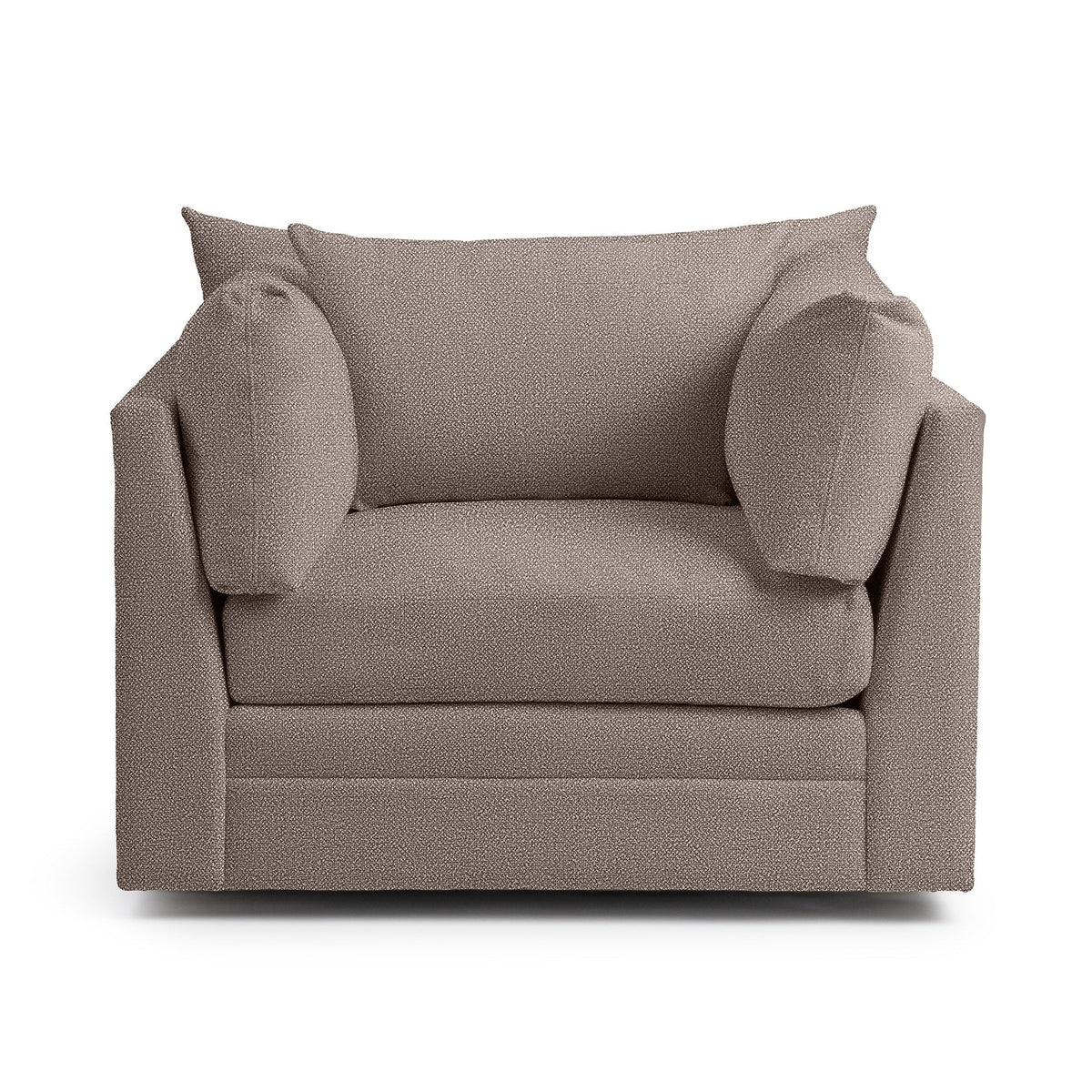 Audrey Swivel Chair - Charcoal / Polyester - Classic Home 5309SWC1001