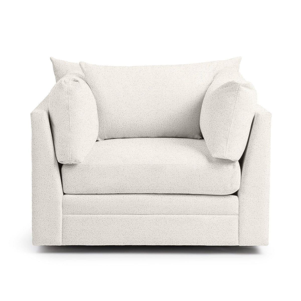 Audrey Swivel Chair - Ivory / Polyester - Classic Home 5309SWC1003