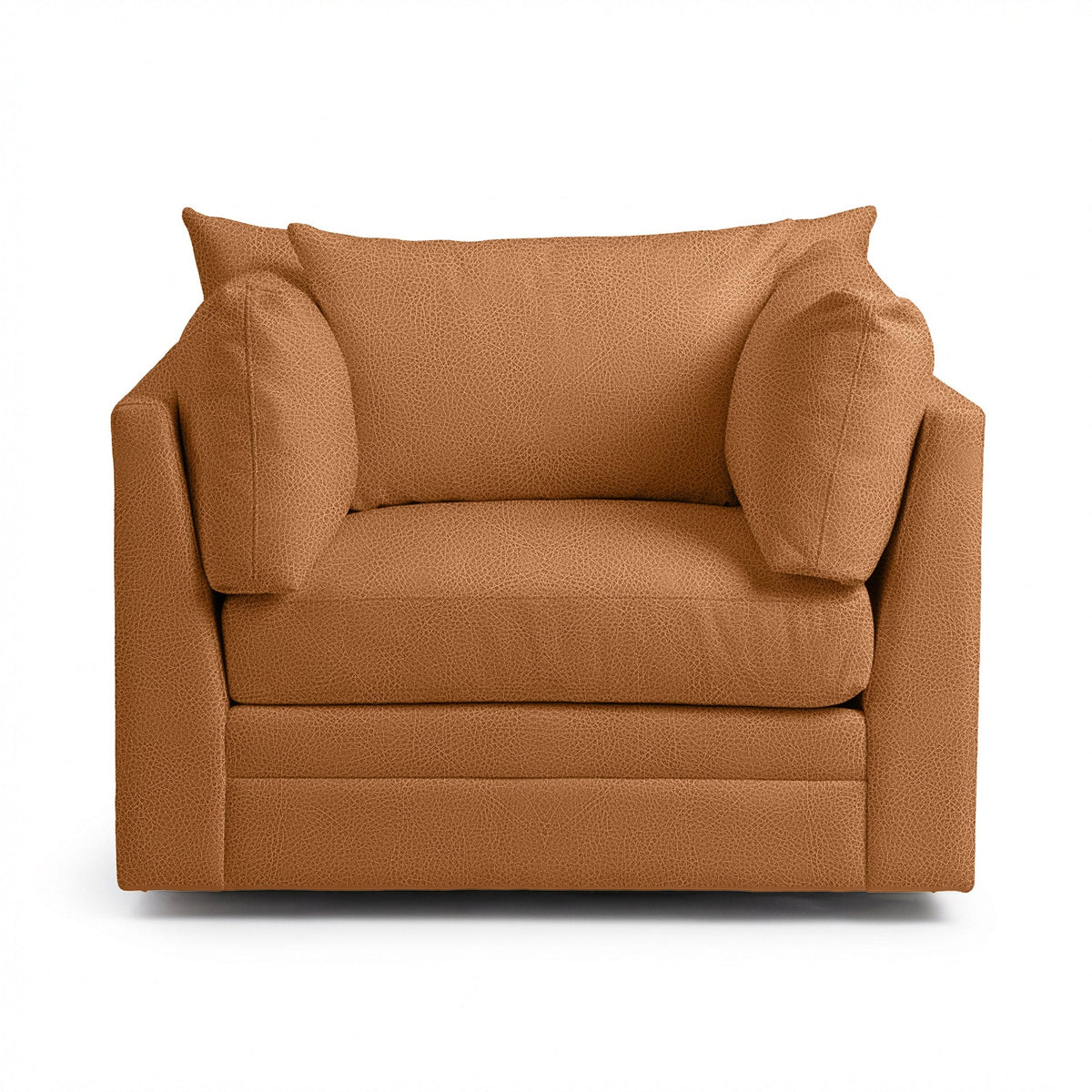 Audrey Swivel Chair - Saddle / Leather - El Paso - Classic Home 5309SWC1301