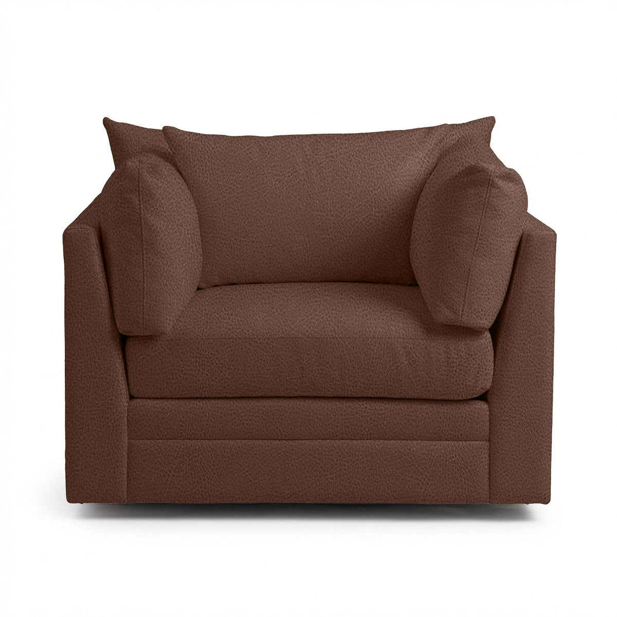 Audrey Swivel Chair - Brown / Leather - Classic Home 5309SWC1302