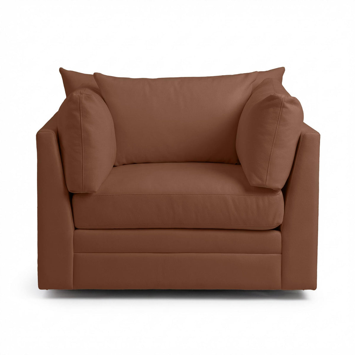 Audrey Swivel Chair - Saddle / Leather - Lush - Classic Home 5309SWC1401
