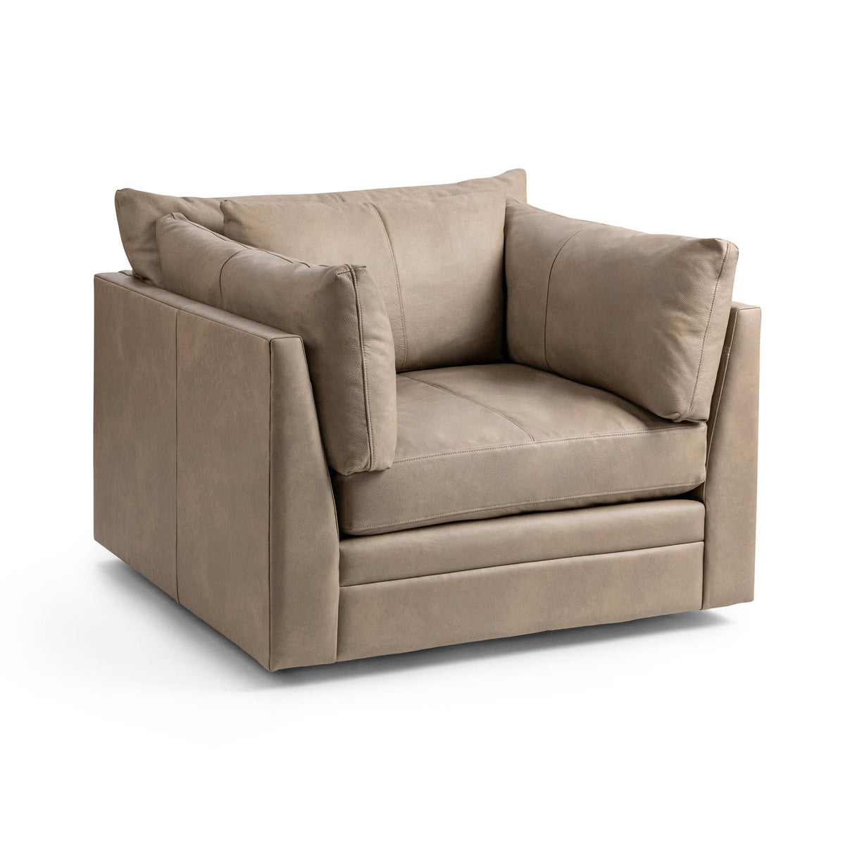 Audrey Swivel Chair - Cashmere / Leather - Classic Home 5309SWC1402