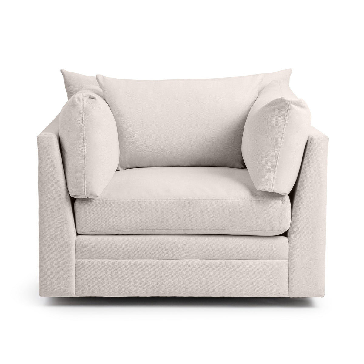 Audrey Swivel Chair - Oat Beige / Olefin - Classic Home 5309SWC1605