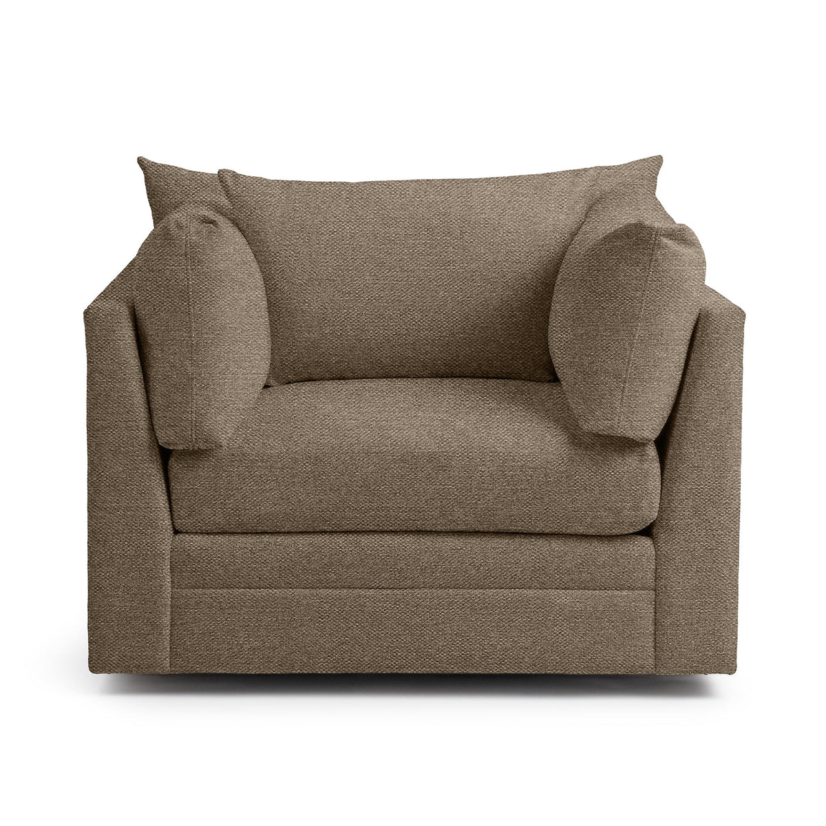 Audrey Swivel Chair - Mink Brown / Olefin - Classic Home 5309SWC1606