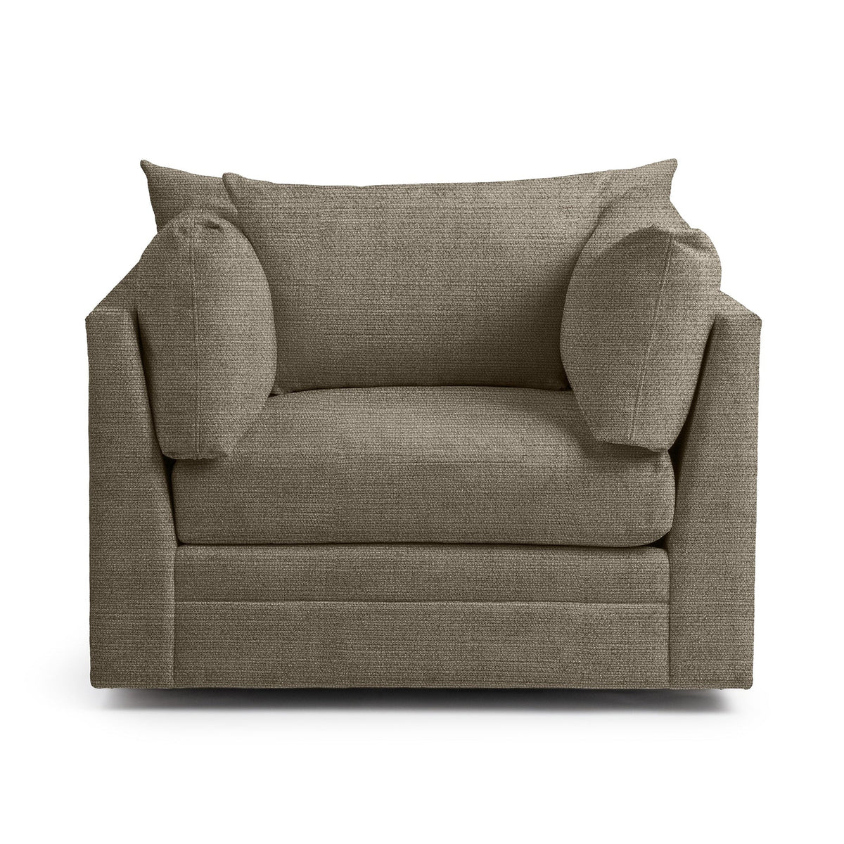 Audrey Swivel Chair - Putty / Polyester - Classic Home 5309SWC2001