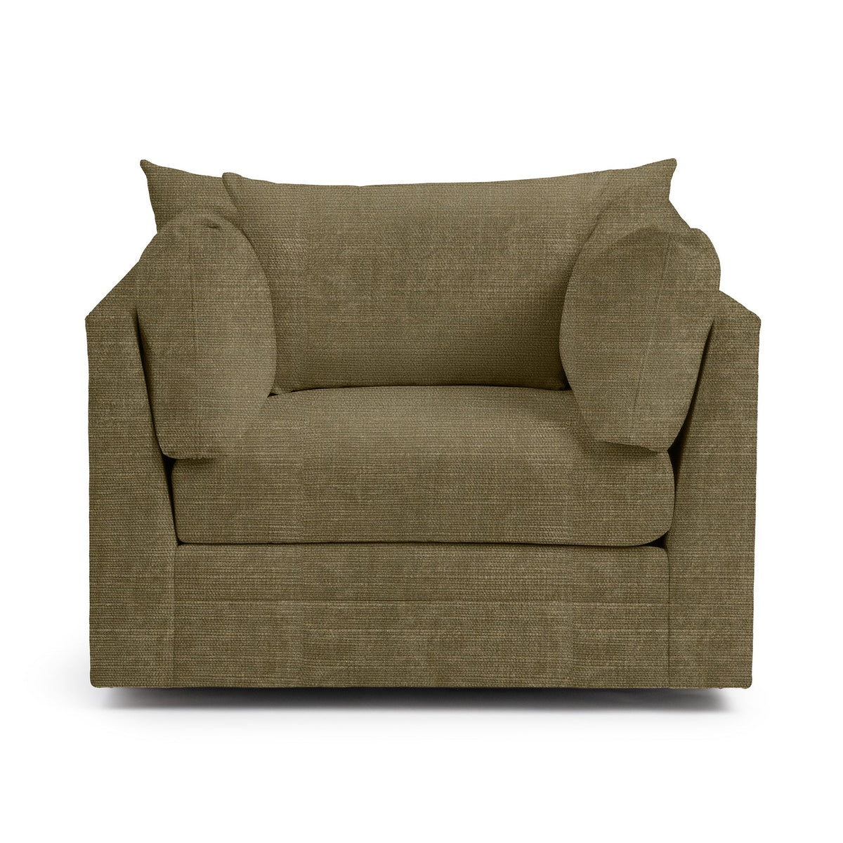 Audrey Swivel Chair - Soft Olive / Polyester - Classic Home 5309SWC2002