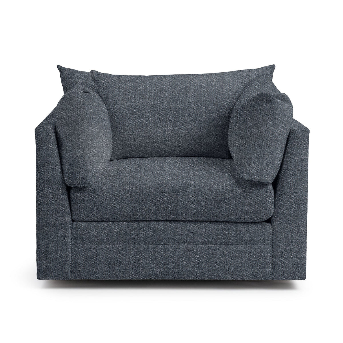 Audrey Swivel Chair - Midnight Denim / Polyester - Classic Home 5309SWC2102