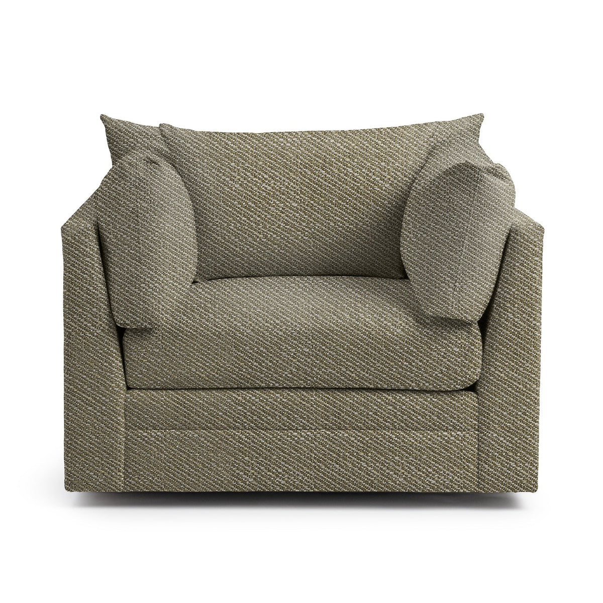Audrey Swivel Chair - Tuscan Olive / Polyester - Classic Home 5309SWC2103