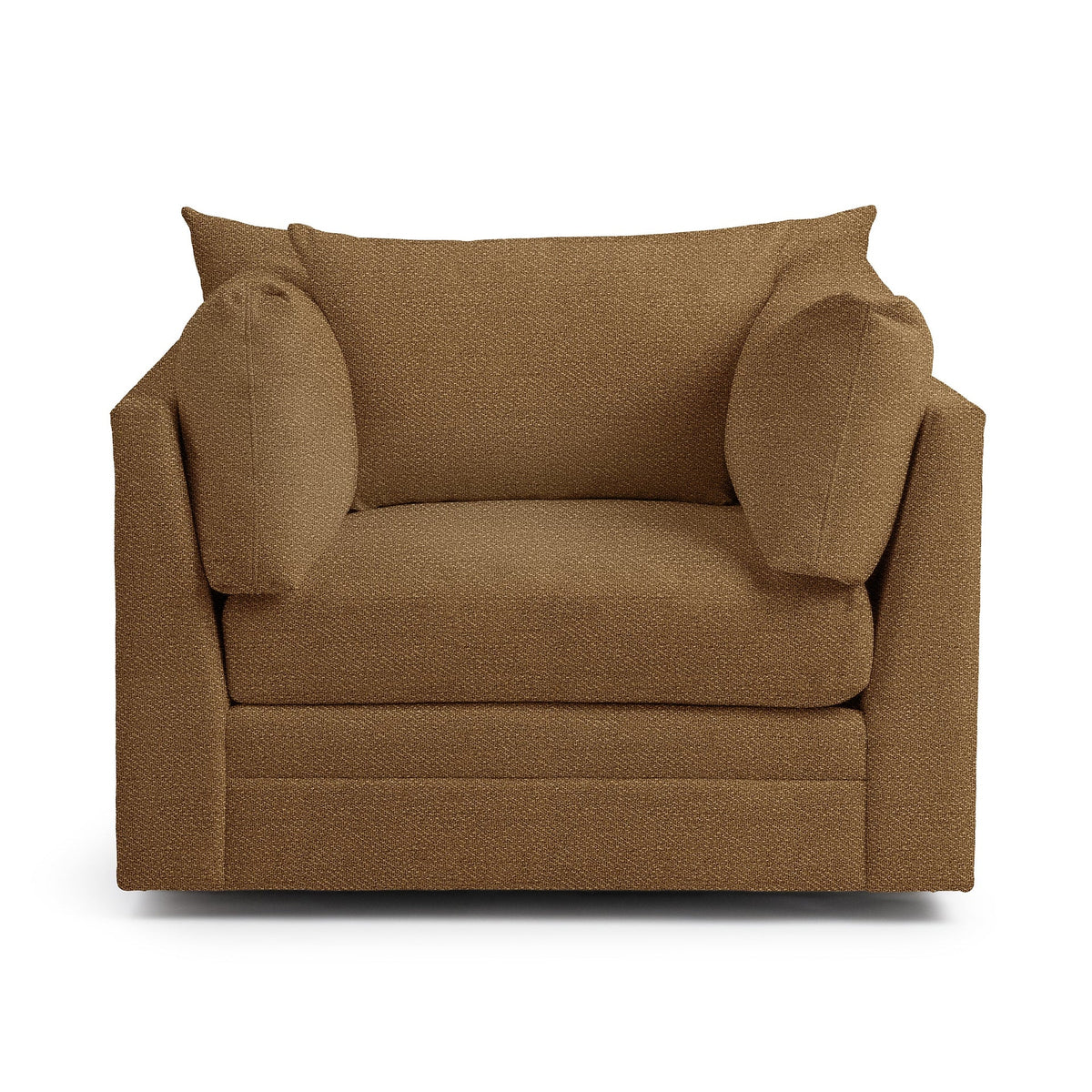 Audrey Swivel Chair - Dijon Mustard / Polyester - Classic Home 5309SWC2202