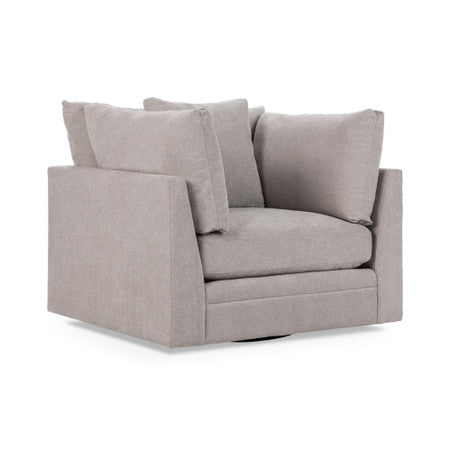 Audrey Upholstered Swivel Chair Elite